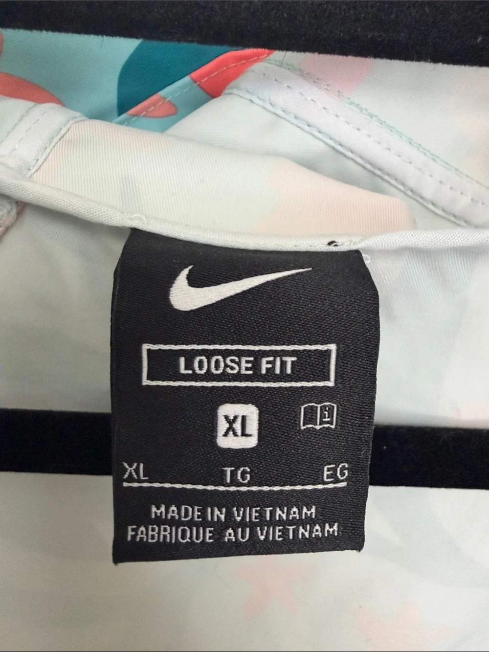 Nike Repel Women's Floral Printed Golf Anorak Jacket Packable Loose Fit XL